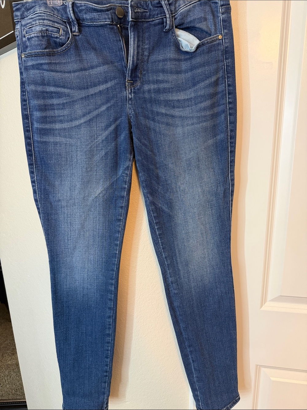 a.n.a Mid Blue Skinny Jeans